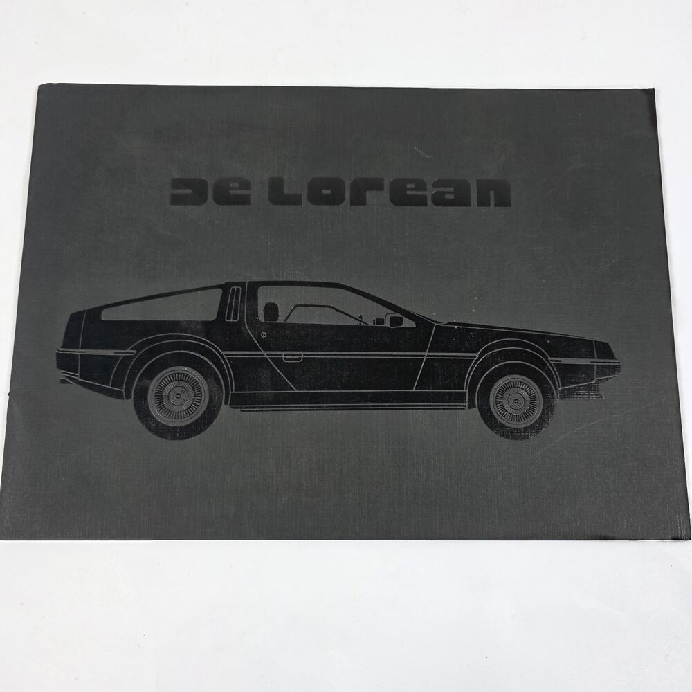 Vintage Original 1981 De Lorean Deluxe Sales Brochure 81 Advertising Centerfold